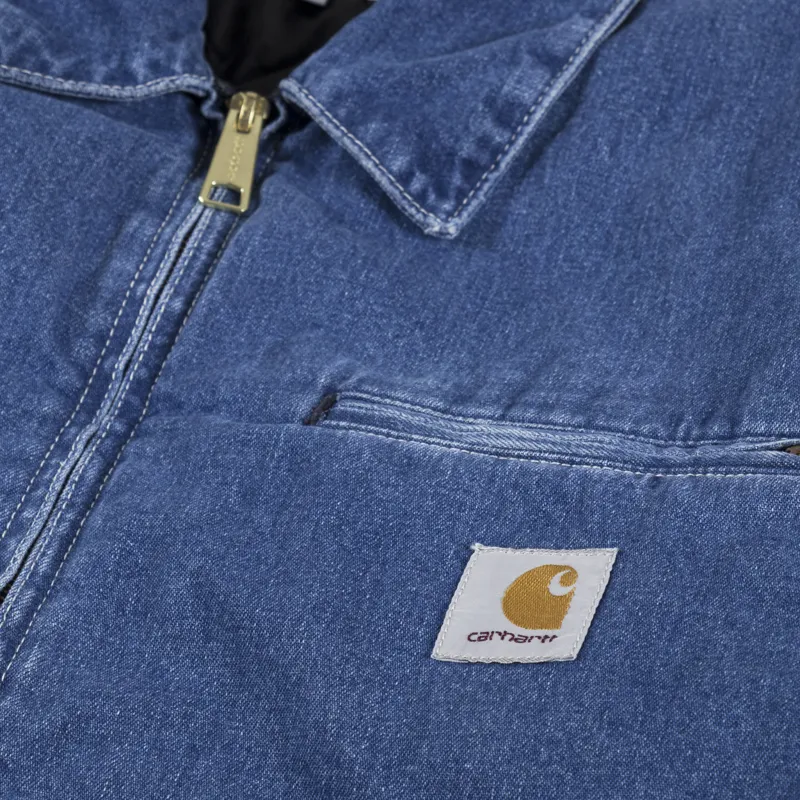 Carhartt WIP OG Detroit Jacket Blue Stone Washed Denim-9