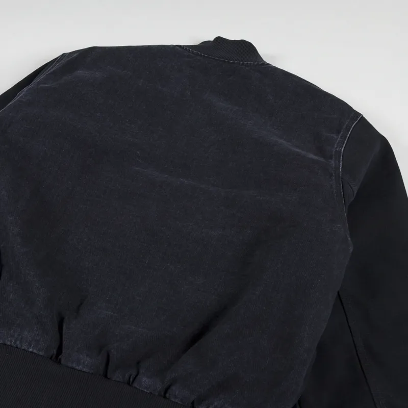 Carhartt WIP Paxton Bomber Black Stone Washed-5