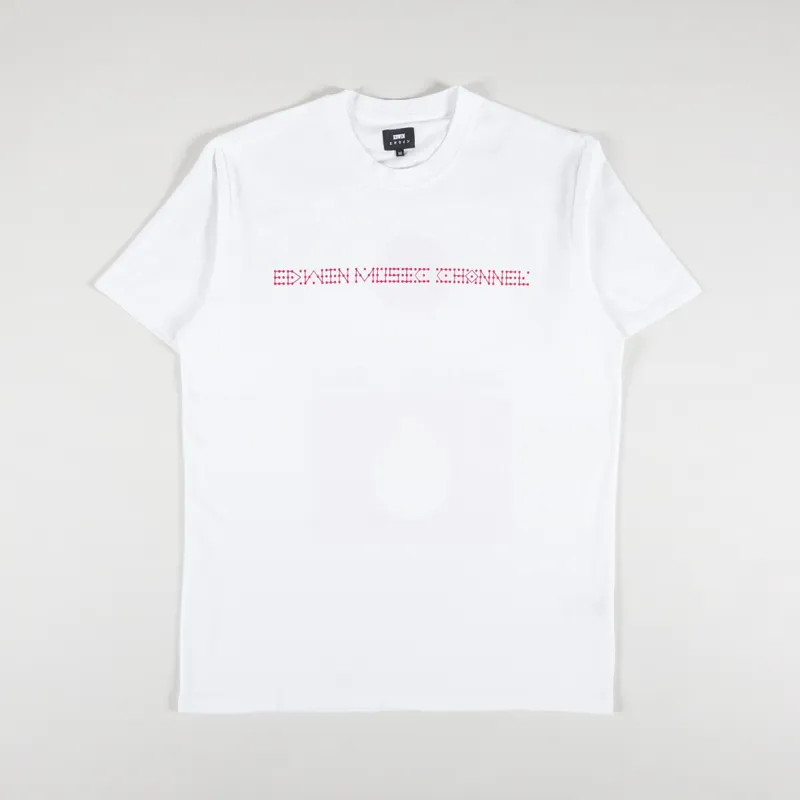 Edwin Sunset FM T Shirt White-1