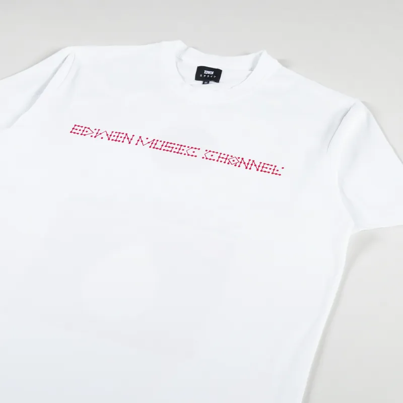 Edwin Sunset FM T Shirt White-3