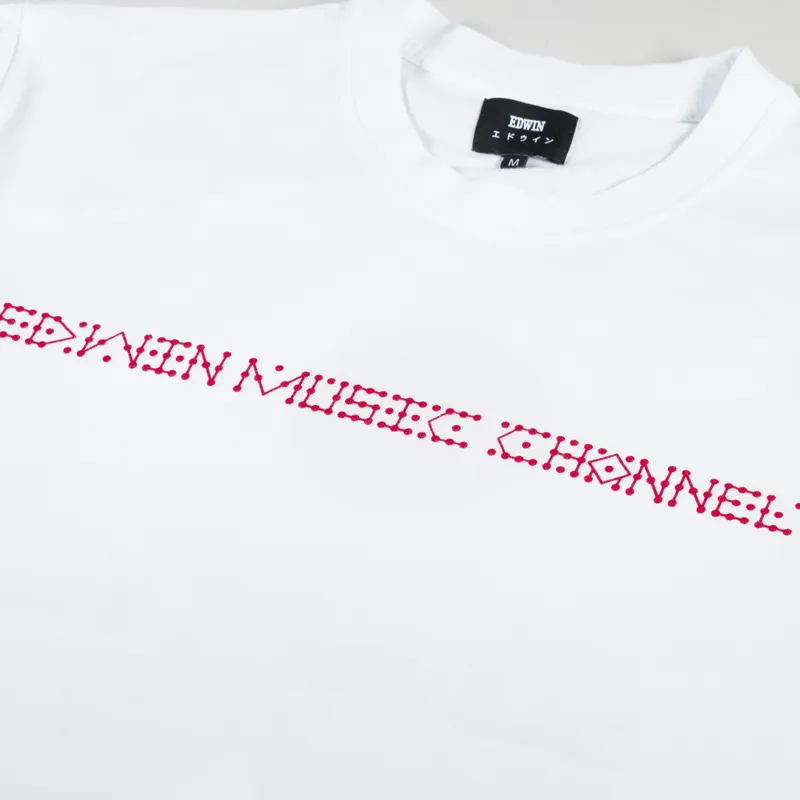 Edwin Sunset FM T Shirt White-5