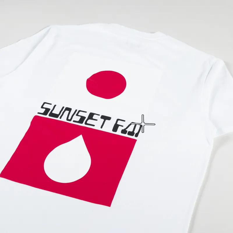 Edwin Sunset FM T Shirt White-2