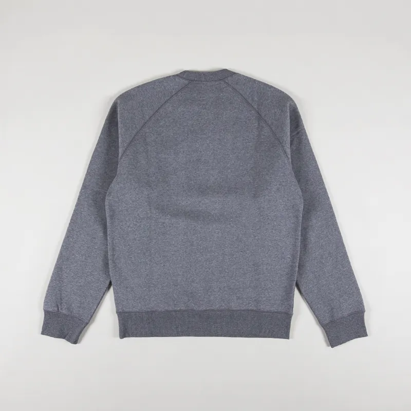Carhartt WIP Chase Sweatshirt Dark Grey Heather Gold-1