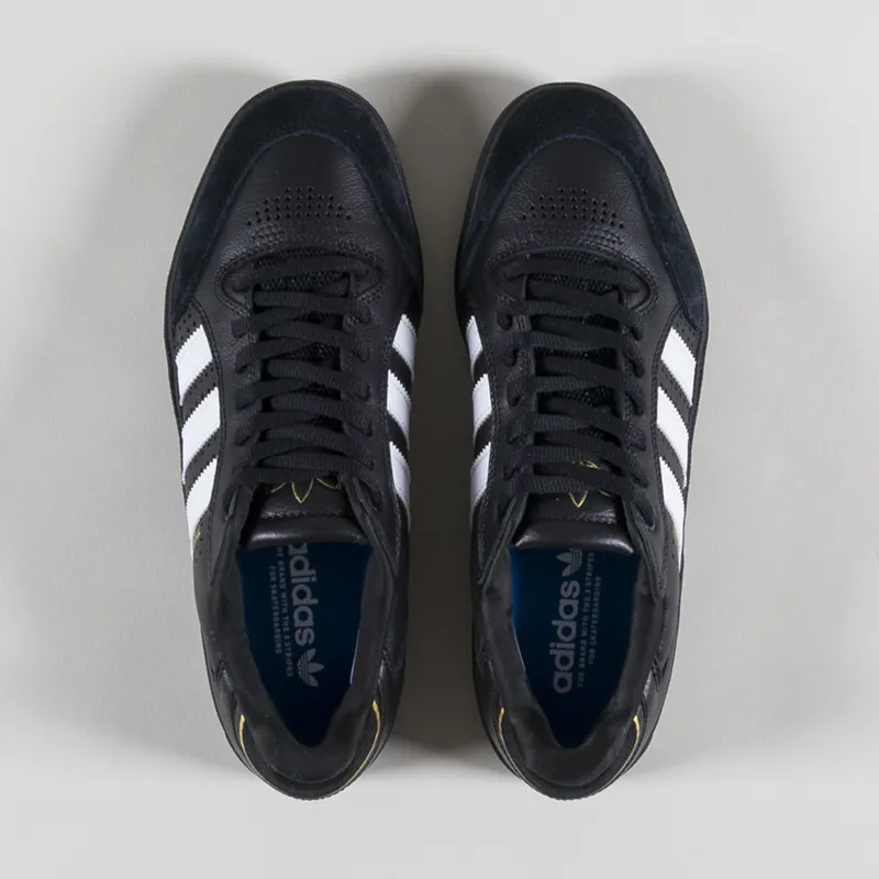 Adidas Skateboarding Tyshawn Low Shoes Black White Gold-4