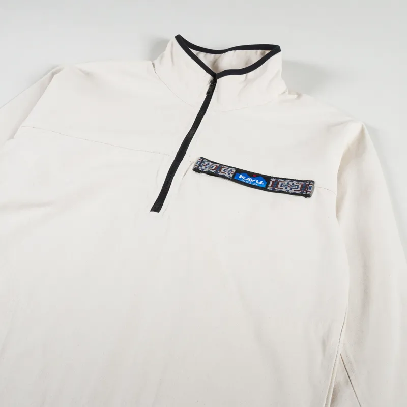 Kavu Half Zip Throwshirt Birchwood-2