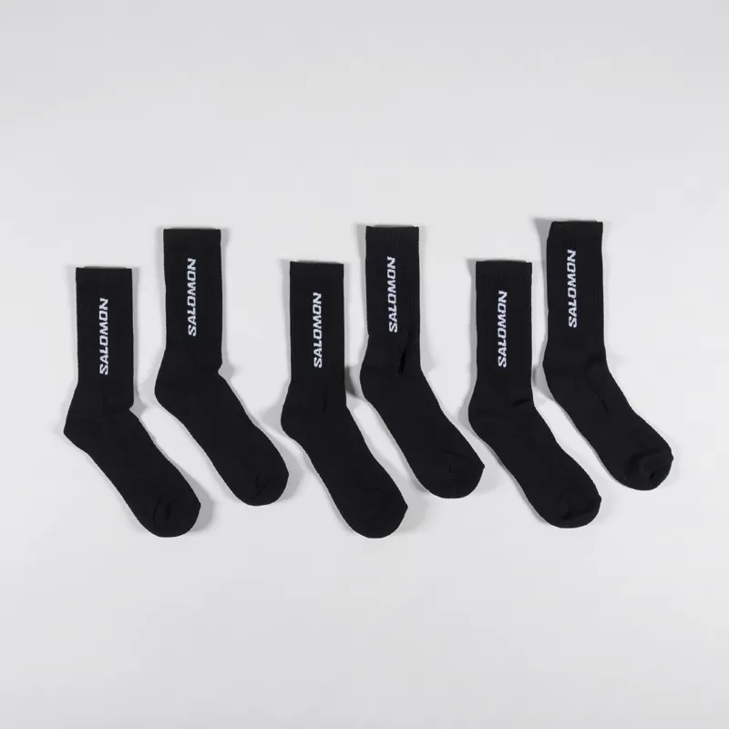 Salomon Everyday Crew Socks Black