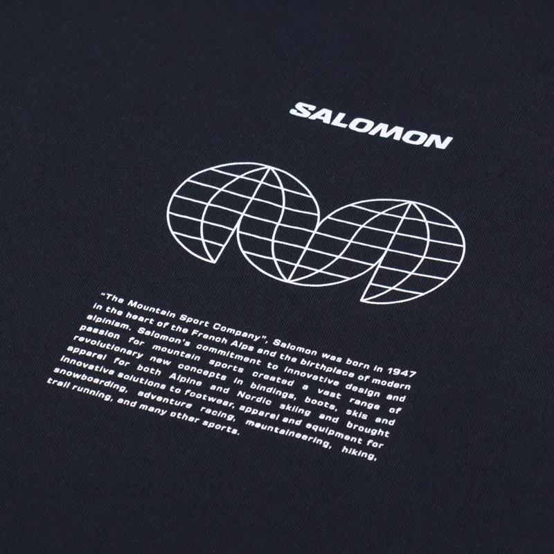 Salomon Globe T Shirt Deep Black-4