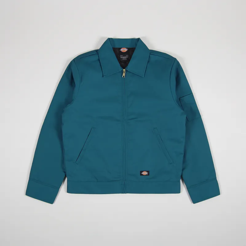 Mens Lined Eisenhower Jacket Coral Blue