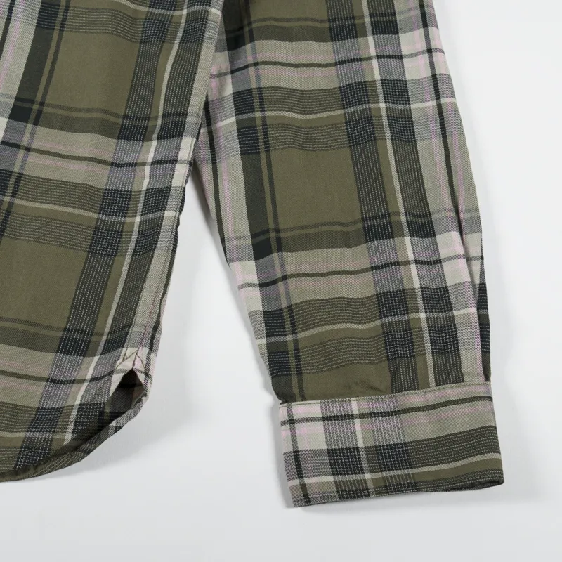 Fred Perry Tartan Twill Shirt Uniform Green-6