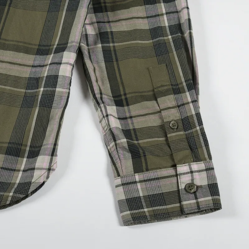 Fred Perry Tartan Twill Shirt Uniform Green-7