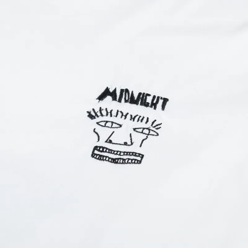 Midnight Goya Man Long Sleeve T Shirt White-5
