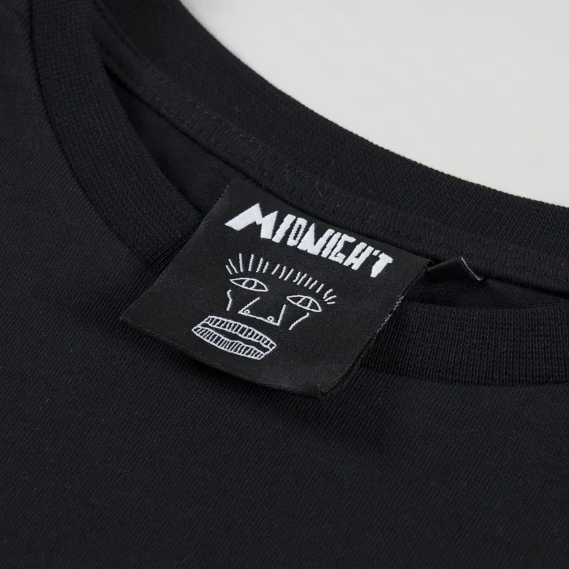 Midnight Logo T Shirt Black-6