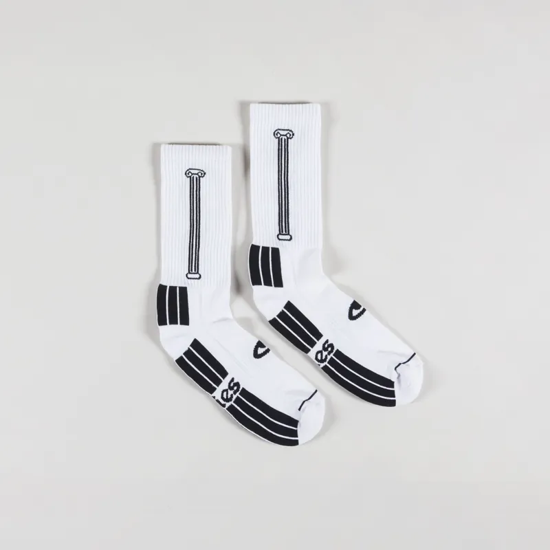 Aries Column Socks White