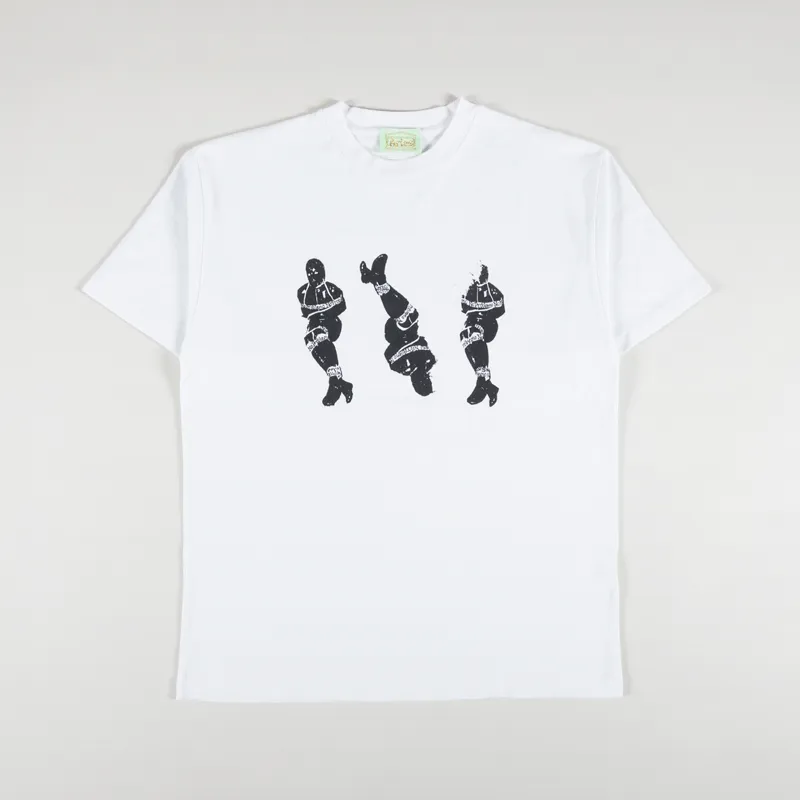【完売品】ARIES グラフィックT shirt Aries Mens Graphic Printed Bondage T Shirt Tee White