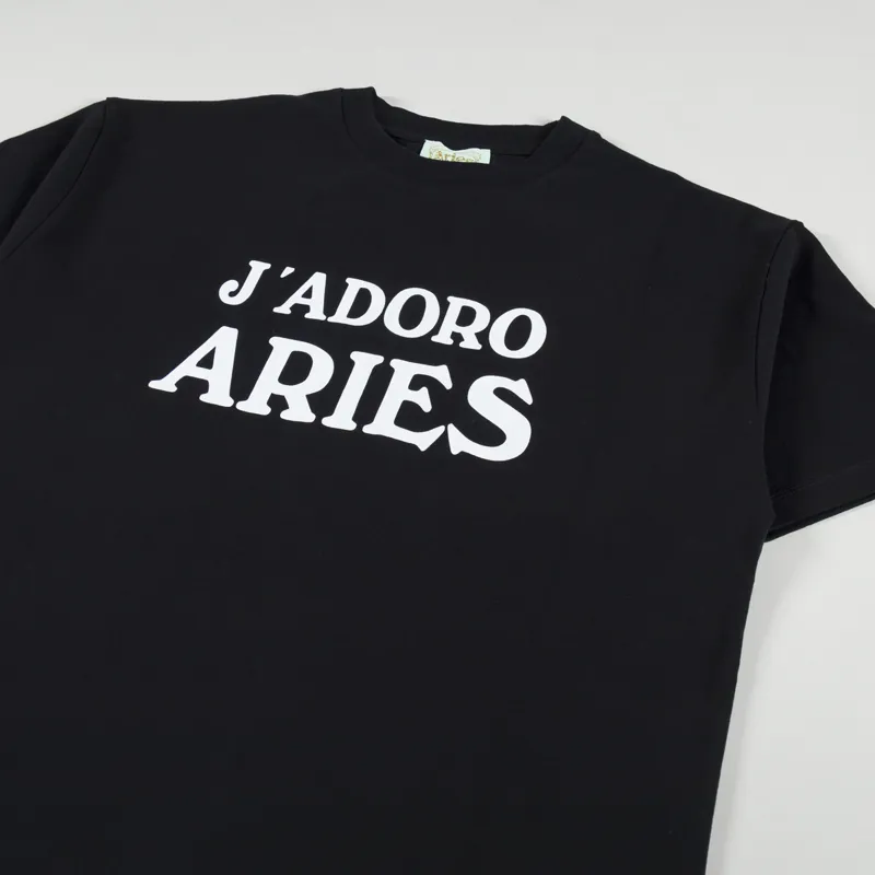 Aries J'Adoro T Shirt Black-1