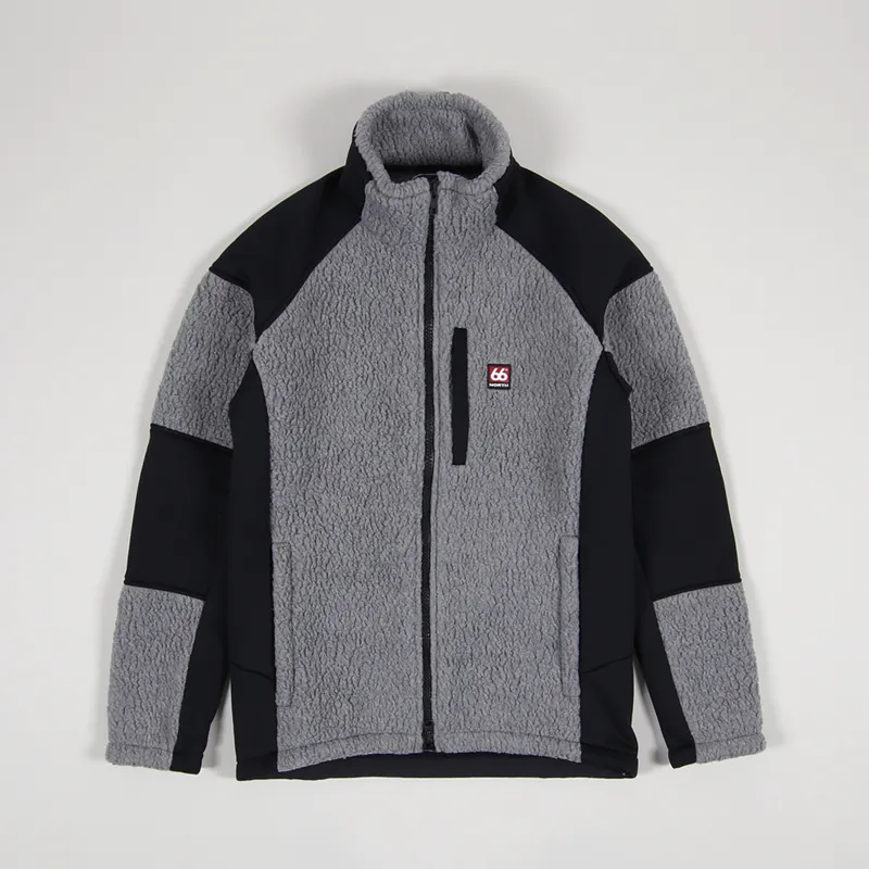 66 North Polartec Tindur Technical Shearling Jacket Heather Grey