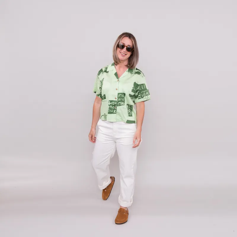 Deus Ex Machina Womens Freq Flag Shirt Sunny Multi-1