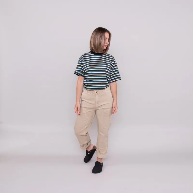 Carhartt WIP Womens Alice T Shirt Stripe Amalfi-1