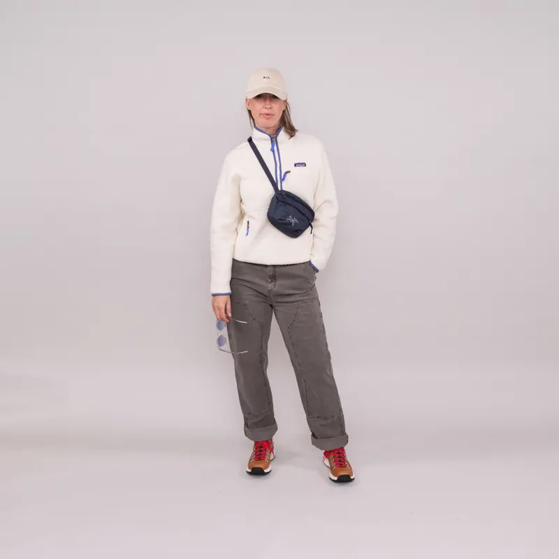 Patagonia Womens Retro Pile Fleece Marsupial Pullover Natural-1