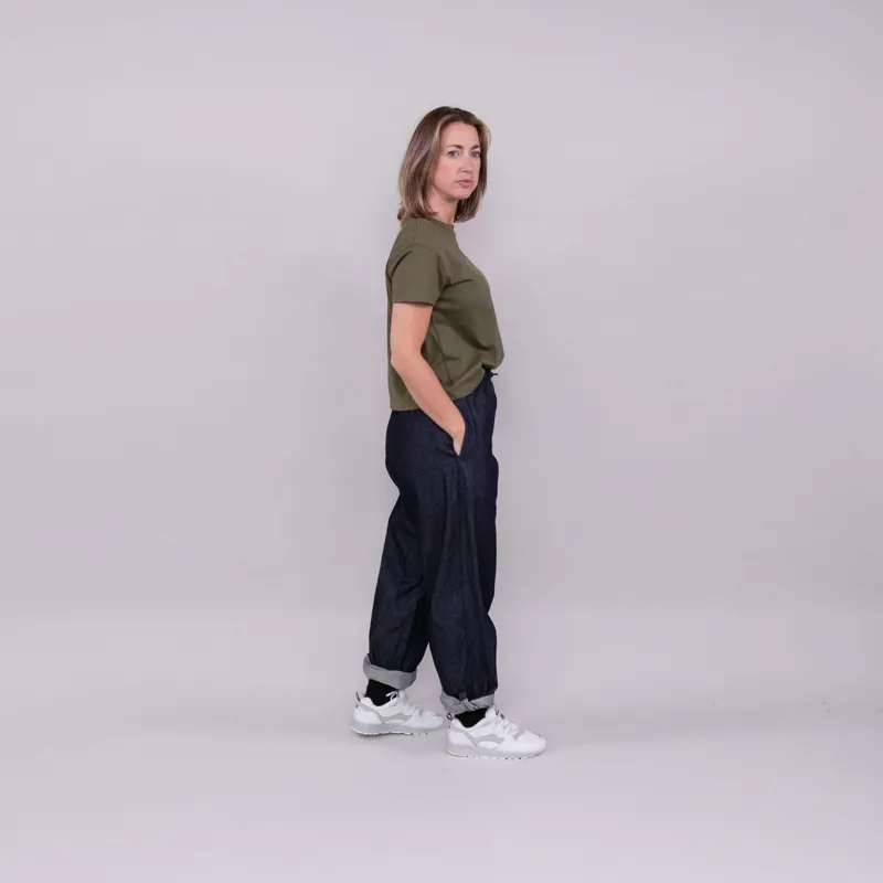 WAWWA Womens Heavyweight T Shirt Olive-3