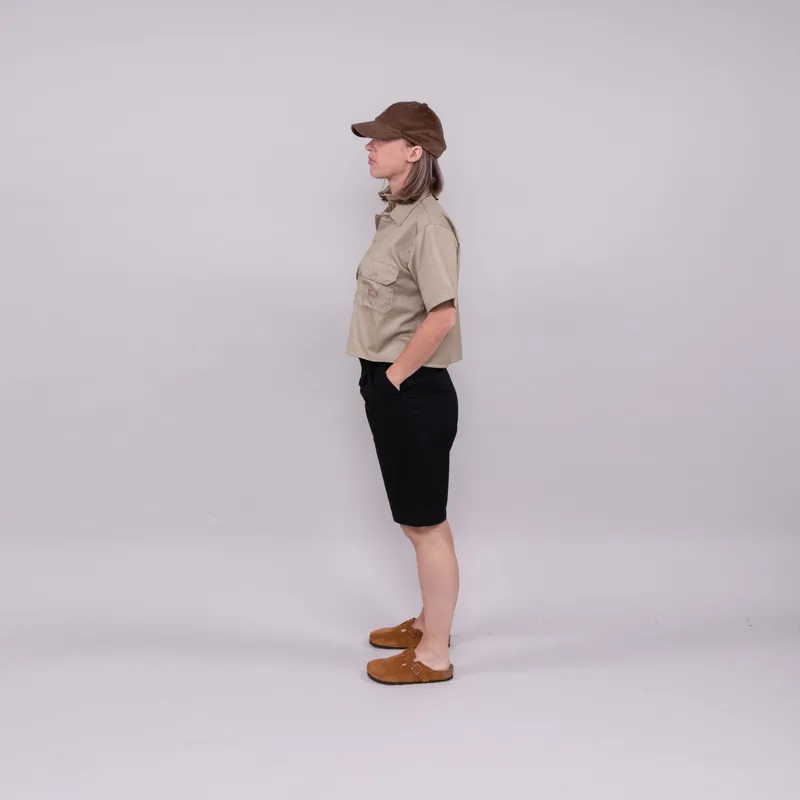 Dickies Womens Short Sleeve Work Shirt Recycled Khaki-2