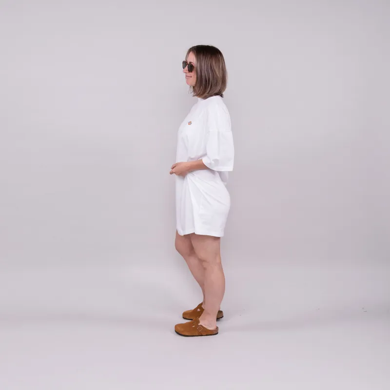 Dickies Womens Mapleton T Shirt Dress White-2