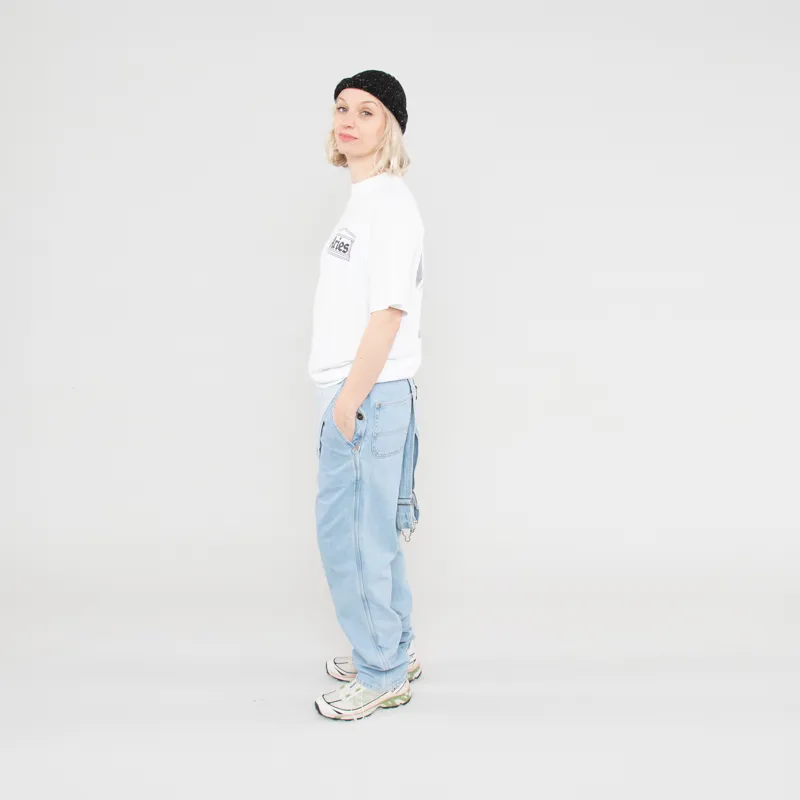 Aries Womens Art Trip Reverse T Shirt White-3