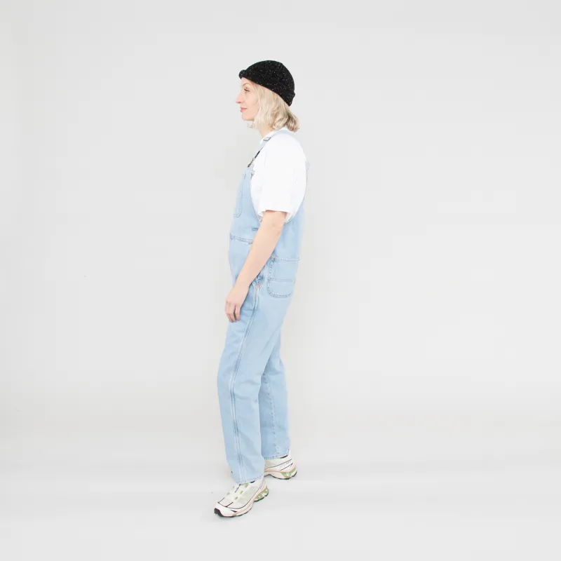 Dickies Womens Classic Denim Bib Vintage Blue-3