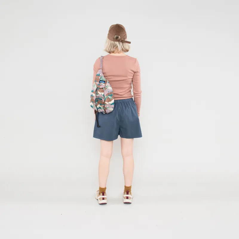 Colorful Standard Womens Organic Twill Shorts Petrol Blue-2