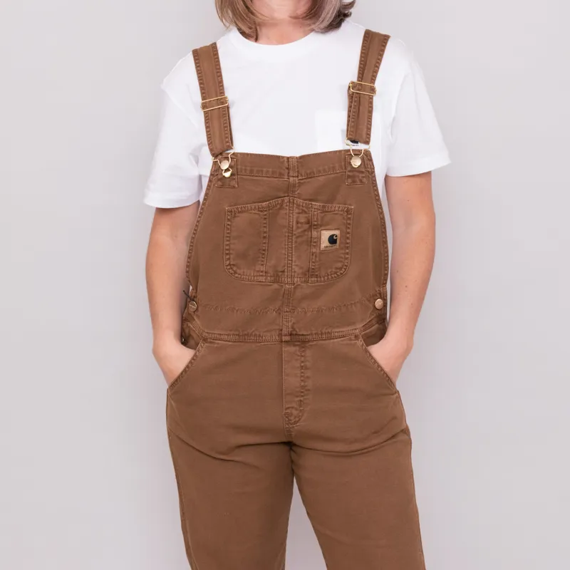 Carhartt WIP Womens Bib Overall Straight Tamarind Faded-3