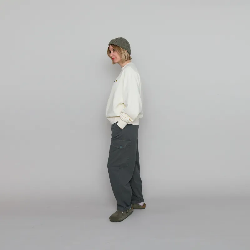 Carhartt WIP Womens Collins Pant Smoke Green Moraga Twill-6