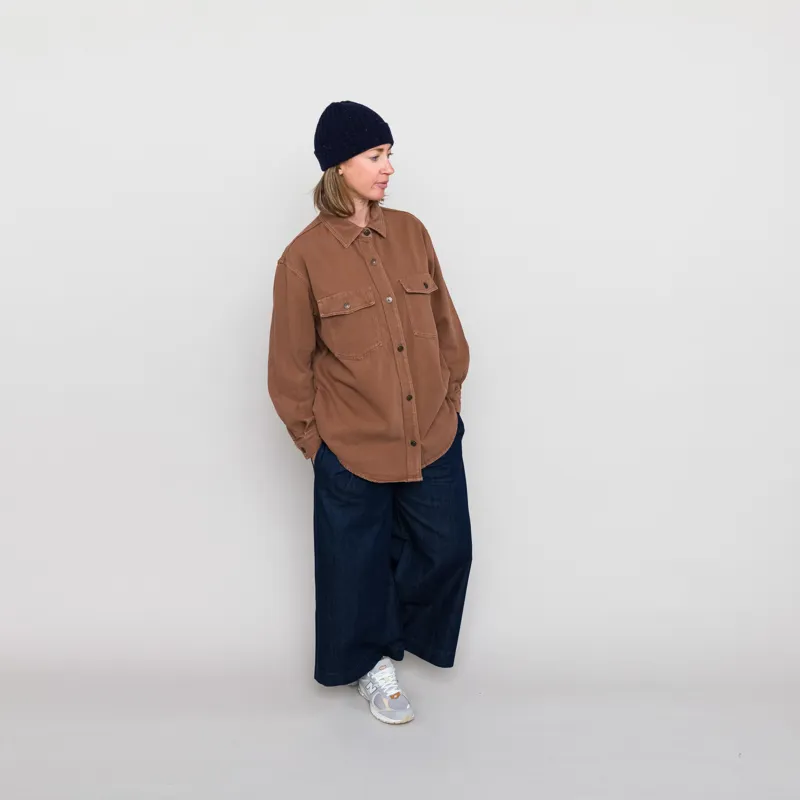 Rhythm Womens Claude Drill Shacket Toast-2