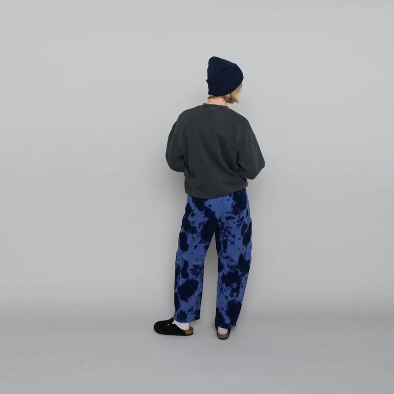 Gramicci Womens Waffle Cord Voyager Pants Navy Bleach Dye-6