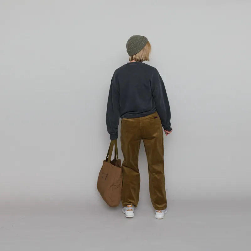 Gramicci Womens Corduroy Pleated Pant Mocha Beige-5