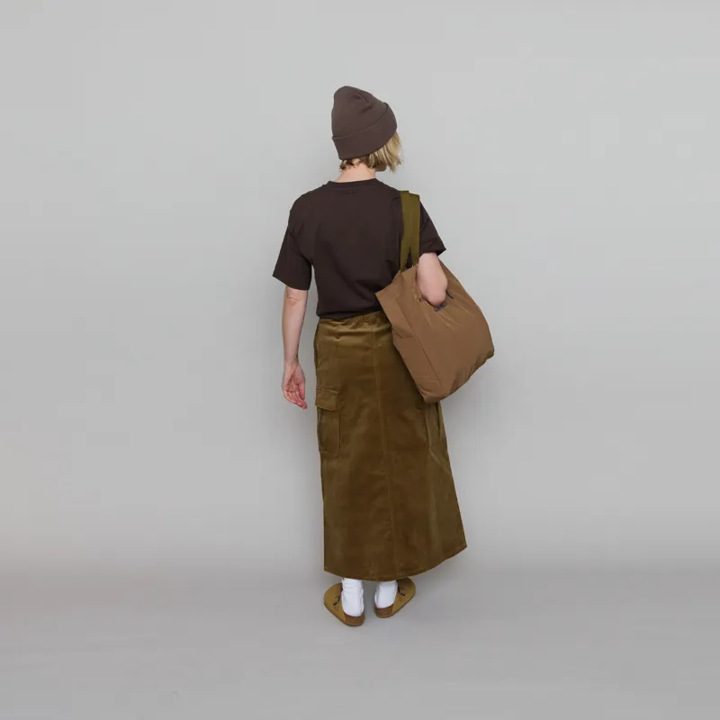 Gramicci Womens Corduroy Long Cargo Skirt Mocha Beige-6