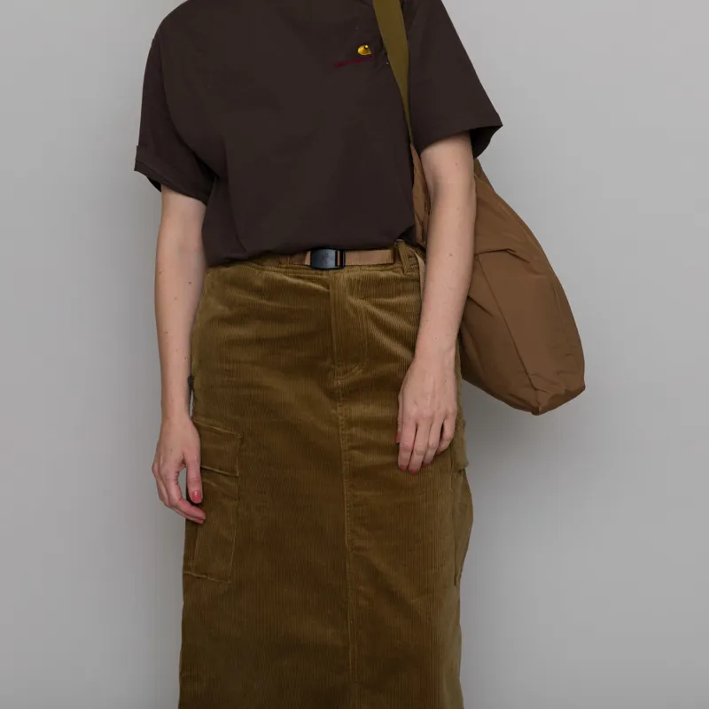 Gramicci Womens Corduroy Long Cargo Skirt Mocha Beige-3