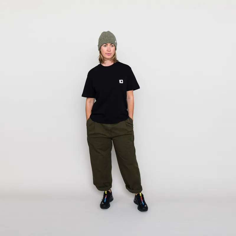 Carhartt WIP Womens Pocket T Shirt Black-1