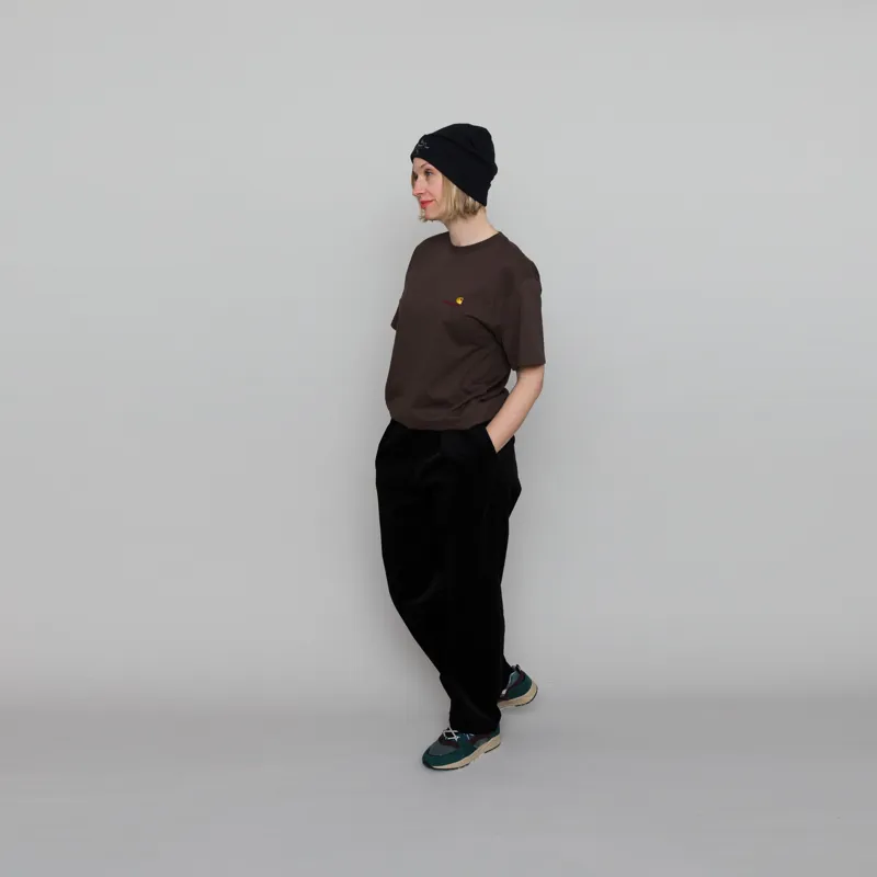 Carhartt WIP Womens American Script T Shirt Buckeye-5