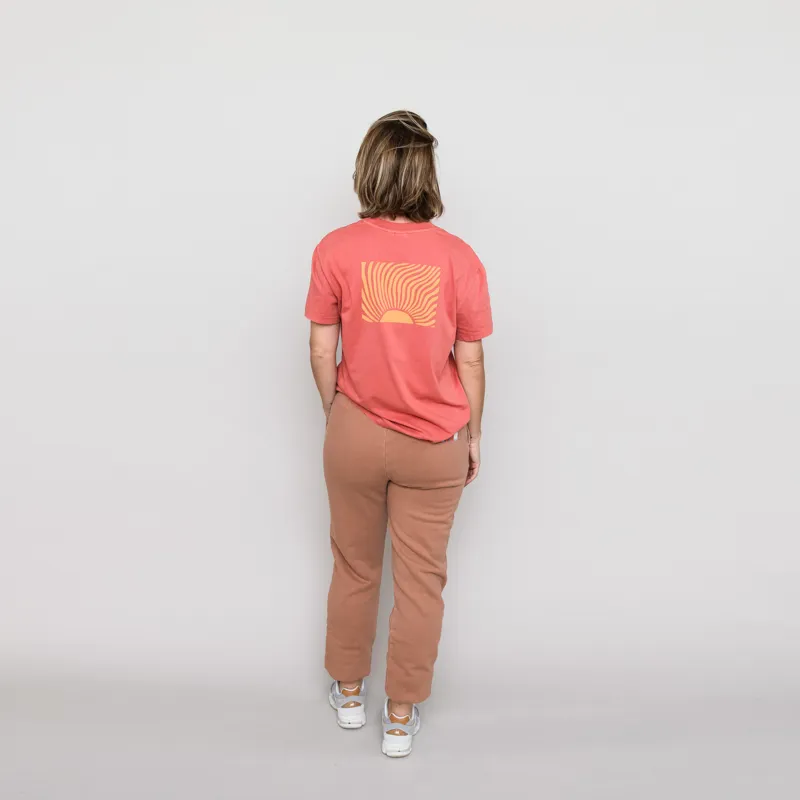 Rhythm Womens New Day Band T Shirt Chilli-3