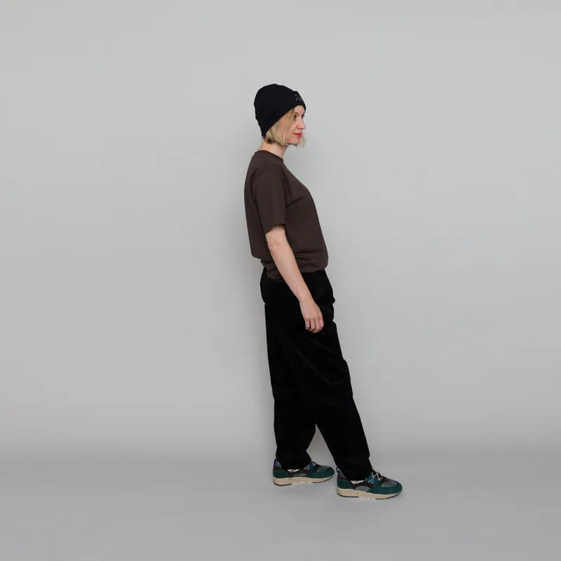 Gramicci Womens Corduroy Pleated Pant Black-4