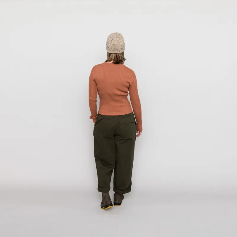 Rhythm Womens Classic Knit Long Sleeve Top Cinnamon-4