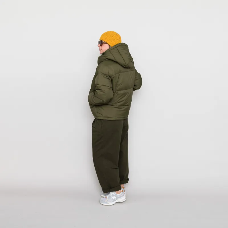 Dickies Womens Alatna Oversized Puffer Jacket Military Green-3