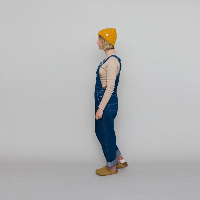 Carhartt WIP Womens Bib Overall Straight Blue Stone Wash-4