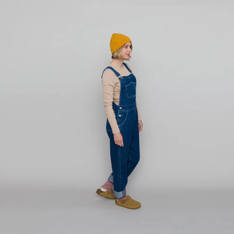 Carhartt WIP Womens Bib Overall Straight Blue Stone Wash-6