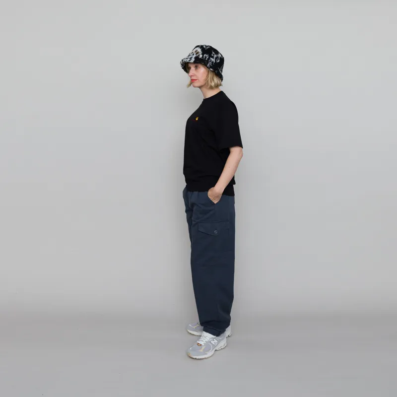 Carhartt WIP Womens American Script T Shirt Black-4