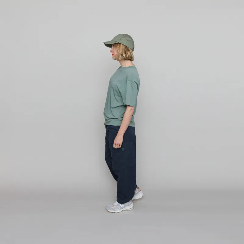 Carhartt WIP Womens Casey T Shirt Glassy Teal Silver-4