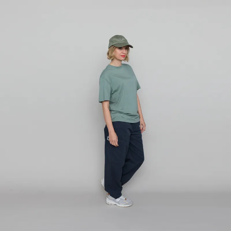 Carhartt WIP Womens Casey T Shirt Glassy Teal Silver-2