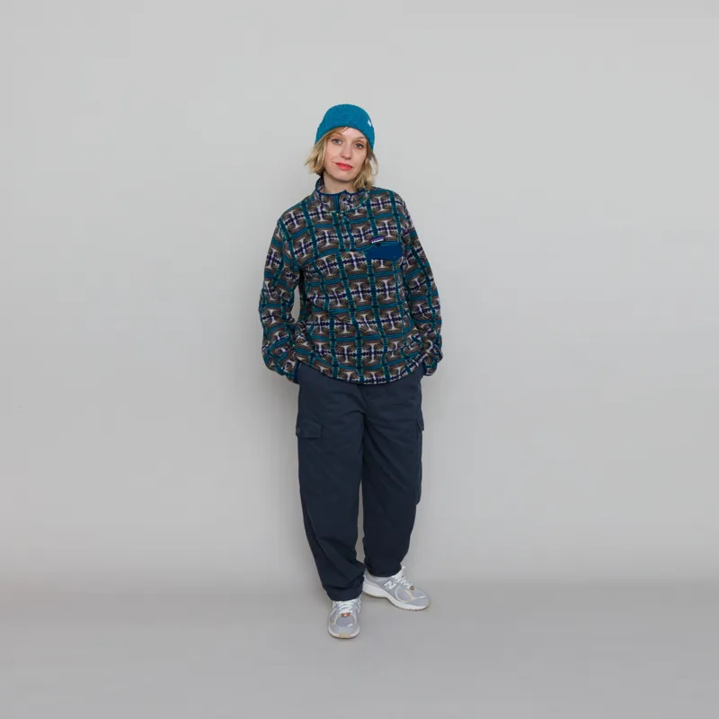 Patagonia Womens Lightweight Synchilla Snap-T Fleece Pullover Snow Beam Pale Periwinkle-3