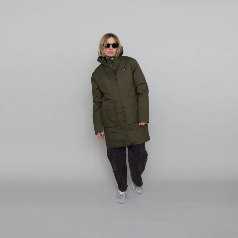 Patagonia Womens Pine Bank 3-in-1 Parka Basin Green-5