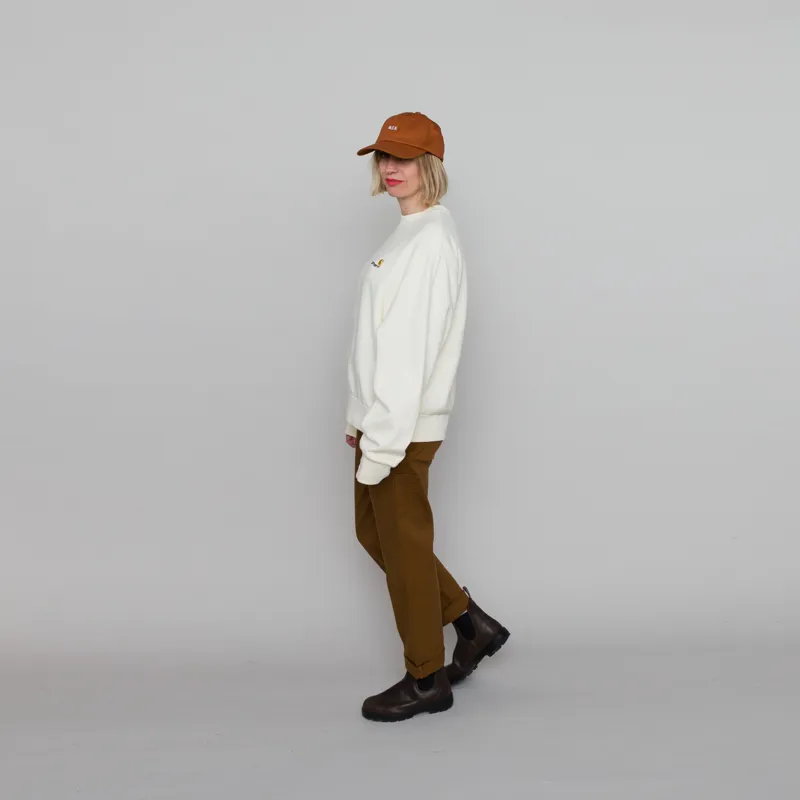 Carhartt WIP Womens American Script Sweat Natural-5
